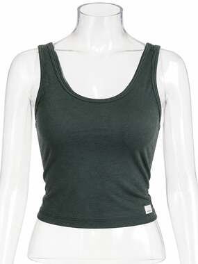 Vuori Women's Performance Crop Tank Top Black